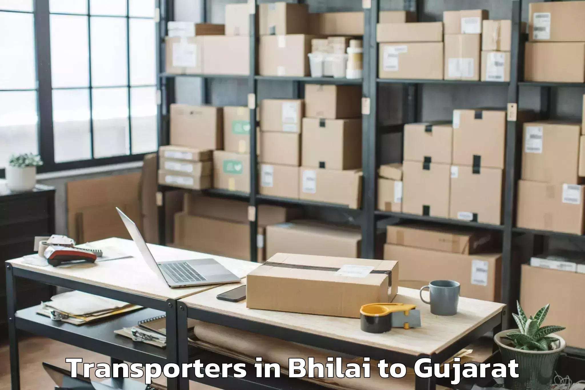 Get Bhilai to Una Gir Somnath Transporters